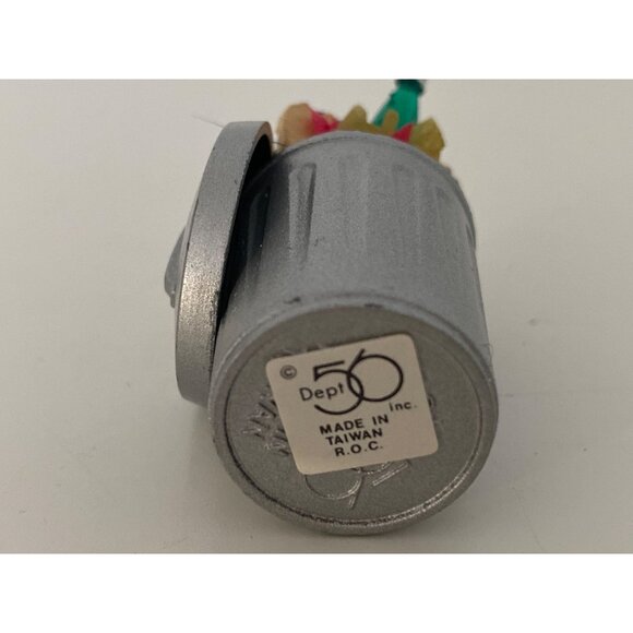 VTG Department 56 Original Snow Village Christmas Trash Can Accessory Doll House - Picture 5 of 5